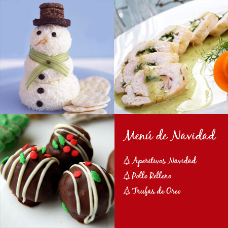 Menú infantil de Navidad