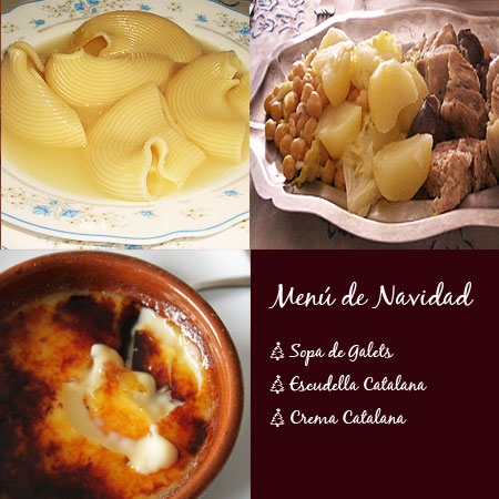 Menú de Navidad Cataluña