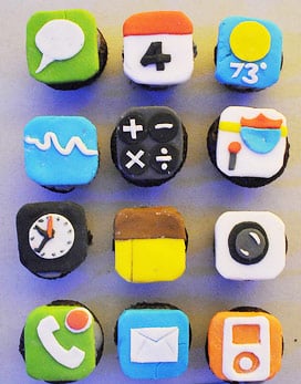 cupcake-i-iphone Cupcake i iPhone