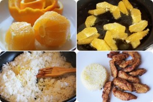 Pollo a la naranja, pasos 2
