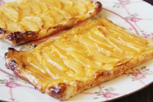 Tarta de manzana de hojaldre