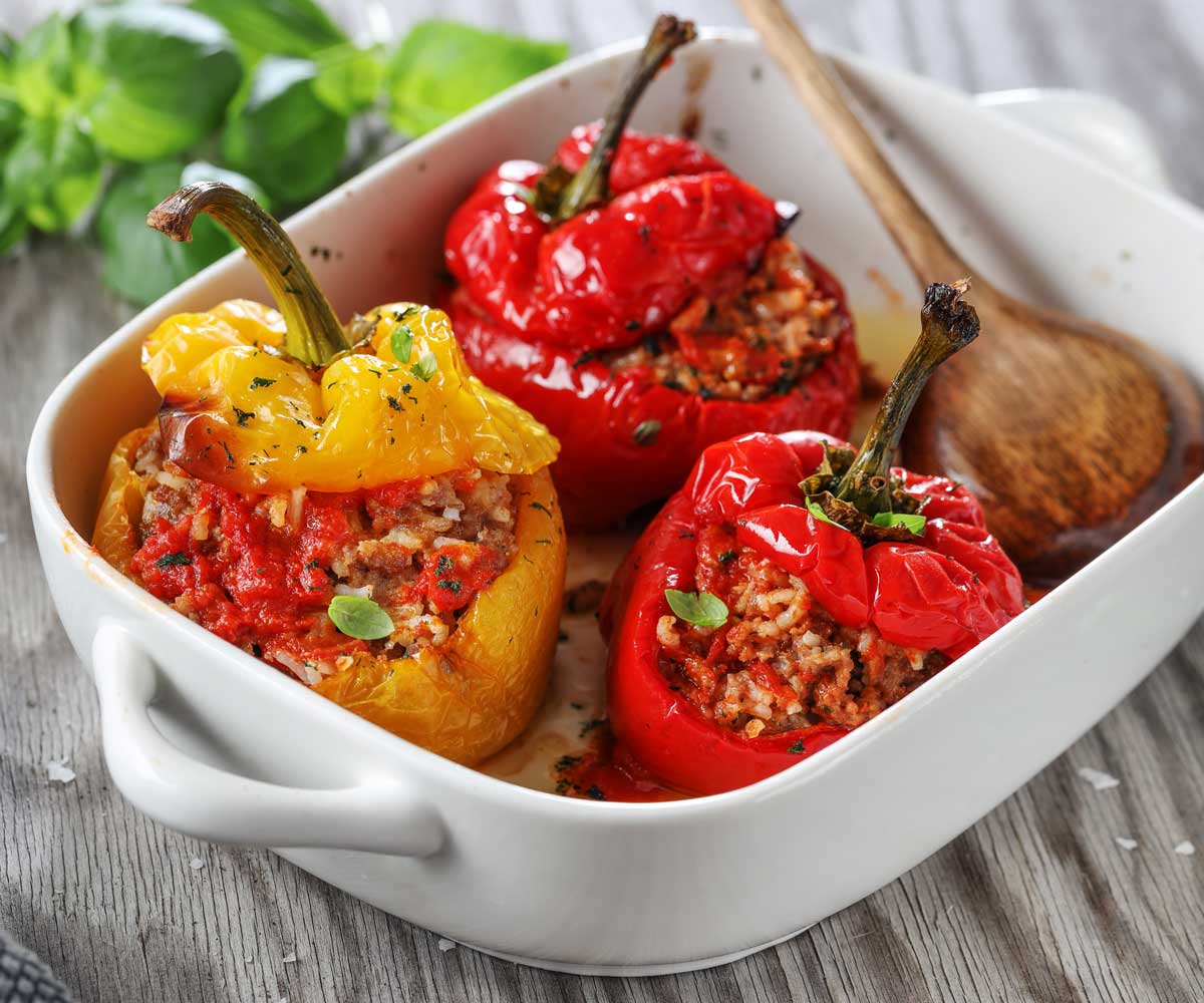 Pimientos Rellenos De Carne Picada Receta