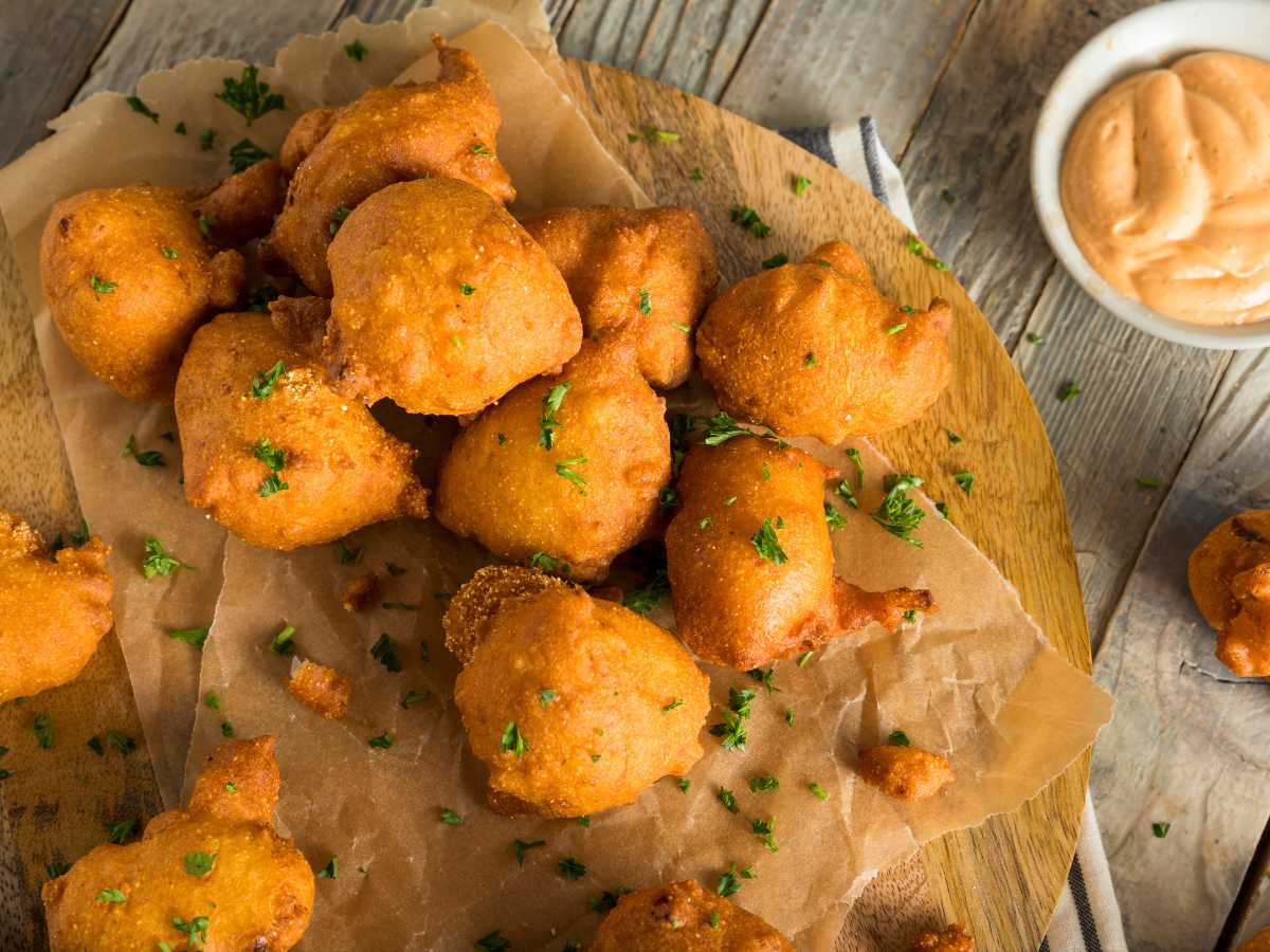 Buñuelos de zanahoria y parmesano