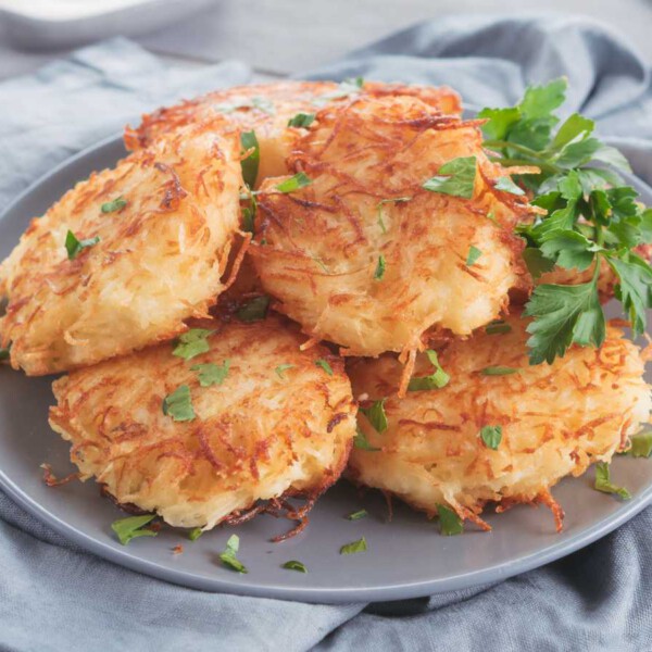 tortitas de fideos con queso y huevo