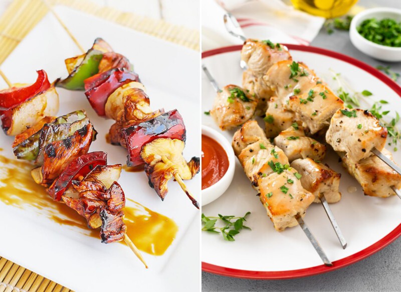 brochetas de pollo recetas