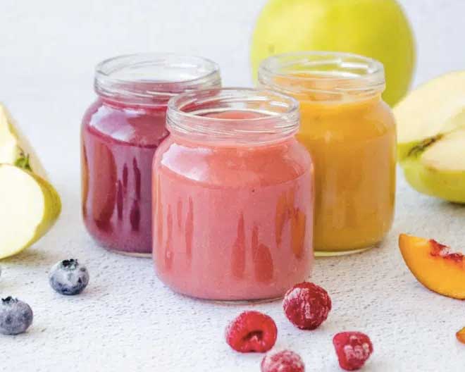 potitos de frutas caseros para bebes