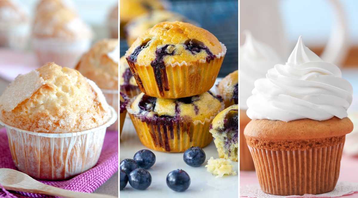 diferencias entre magdalenas, muffins y cupcakes