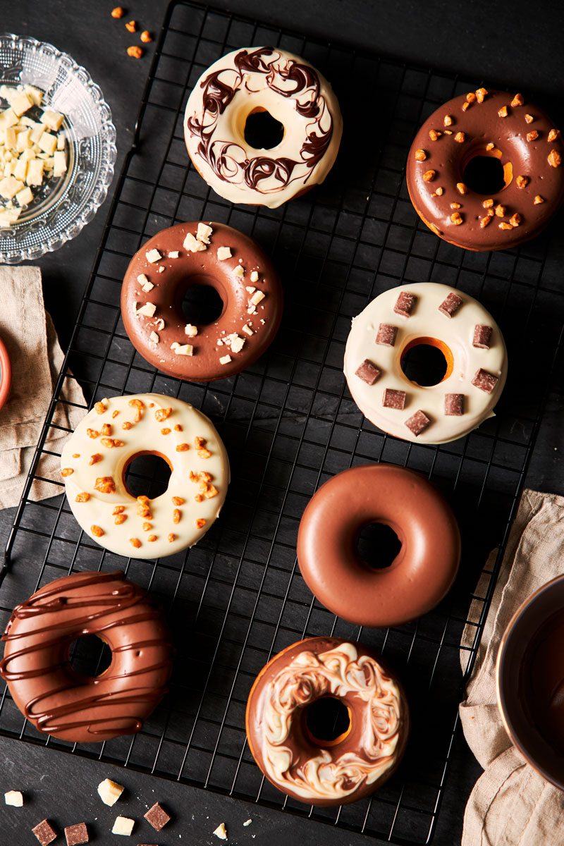 donuts de chocolate sin gluten