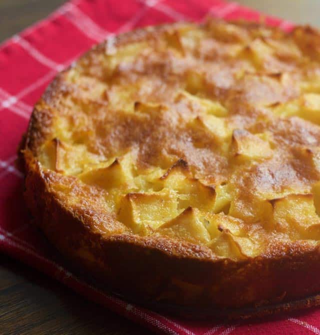 tarta de manzana microondas