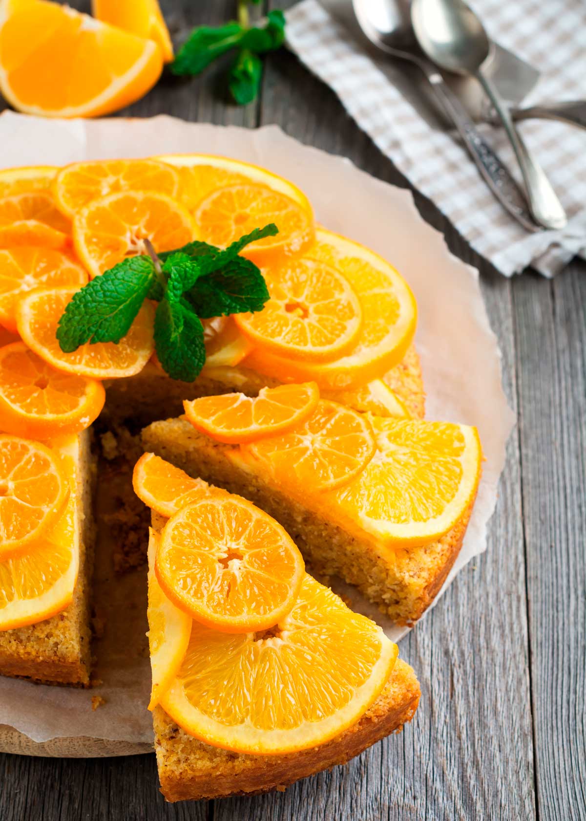 como hacer bizcocho de naranja sin gluten