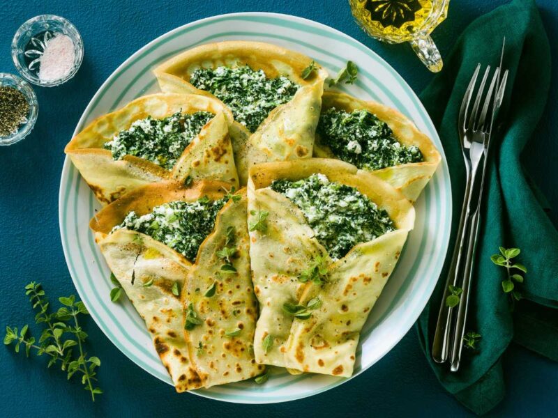 crepes rellenos de espinacas Crepes rellenos de espinacas y queso ricotta crepes rellenos de espinacas y ricotta