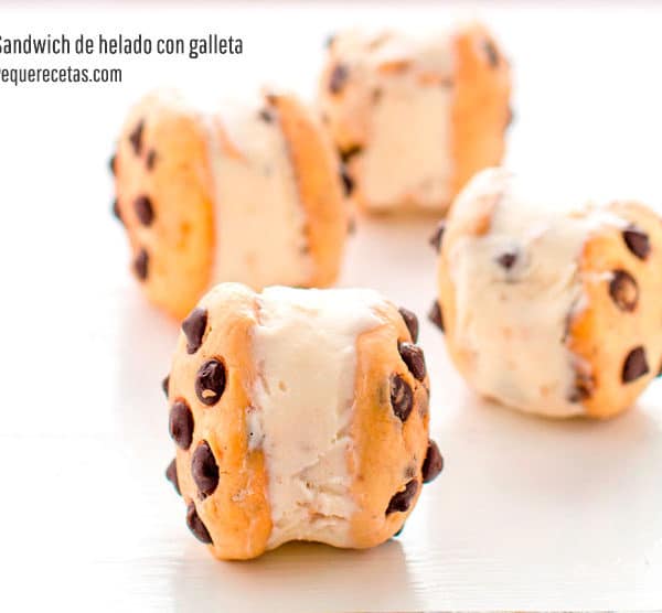 Sandwich Helado De Galletas Cookies Receta