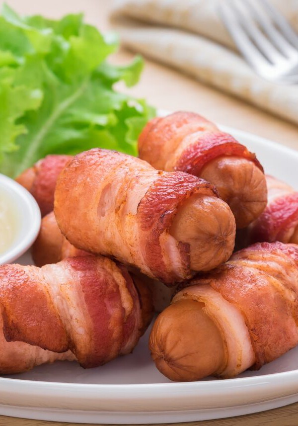Mini Salchichas Envueltas En Bacon