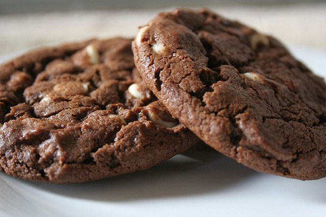 Galletas De Chocolate Con Chispas De Chocolate Blanco