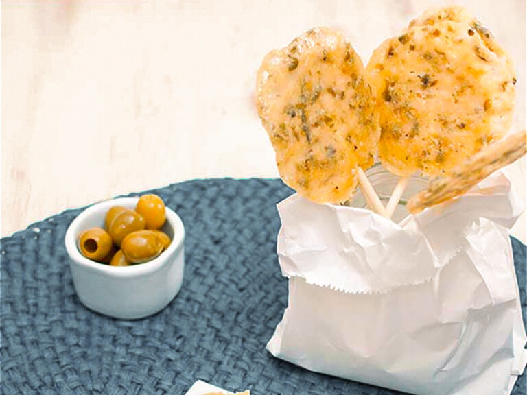 piruletas de queso parmesano receta