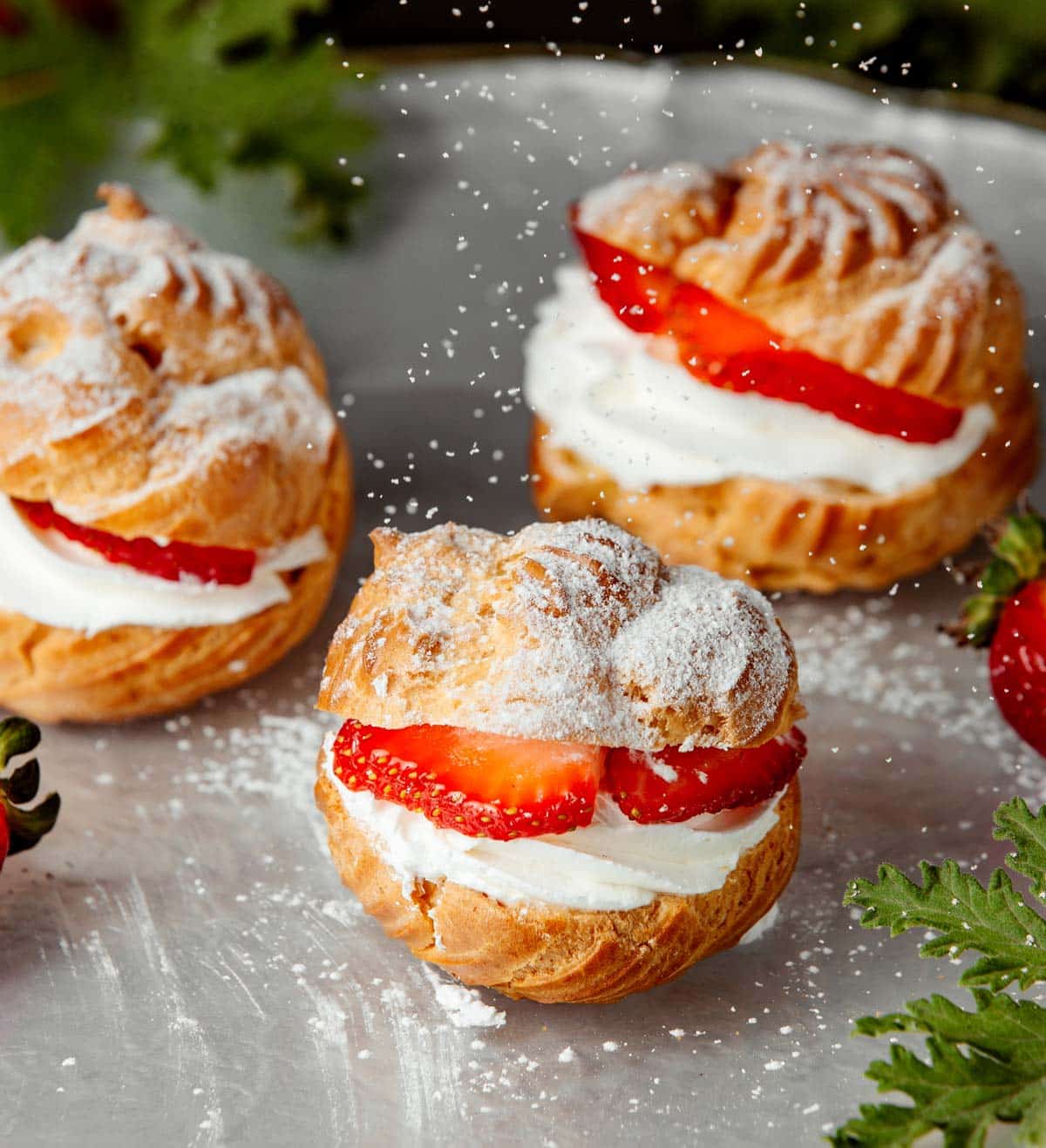 bocaditos de nata con pasta choux