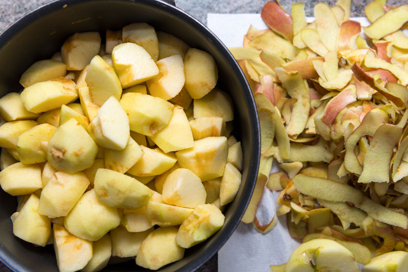 cómo hacer compota de manzana