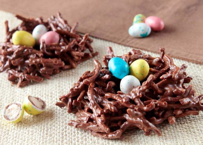 Nidos De Chocolate Dulces Para Pascua
