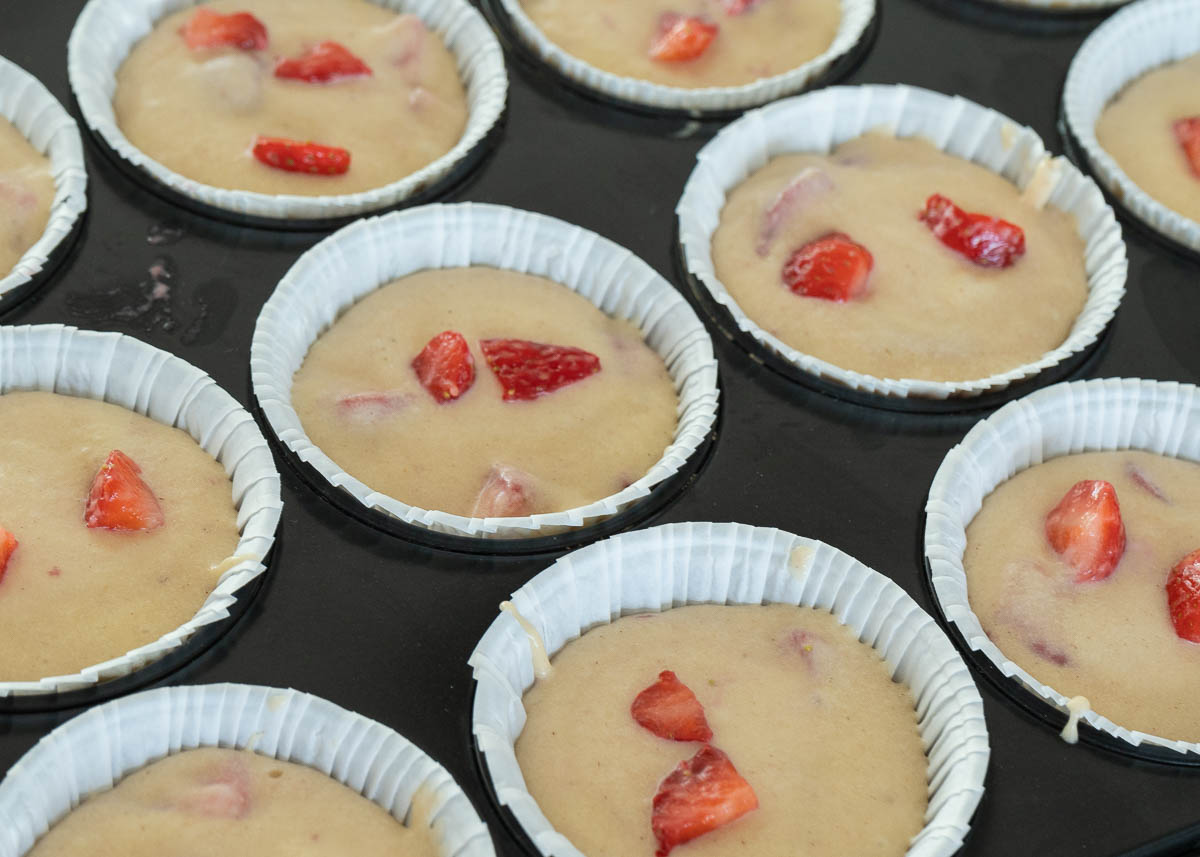 muffins fresa esponjosos 06357 Muffins de fresa caseros: el secreto para que queden perfectos