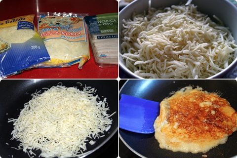 Crepes de queso y pechuga de pavo