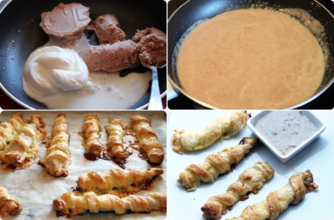 Tirabuzones de pollo y queso