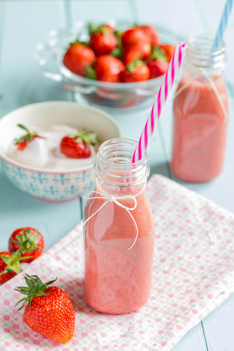 Batido de fresa casero | PequeRecetas