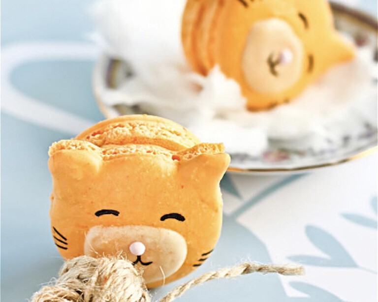 macarons para niños con zanahoria