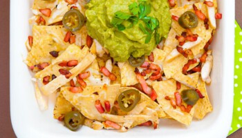 nachos machos con guacamole receta