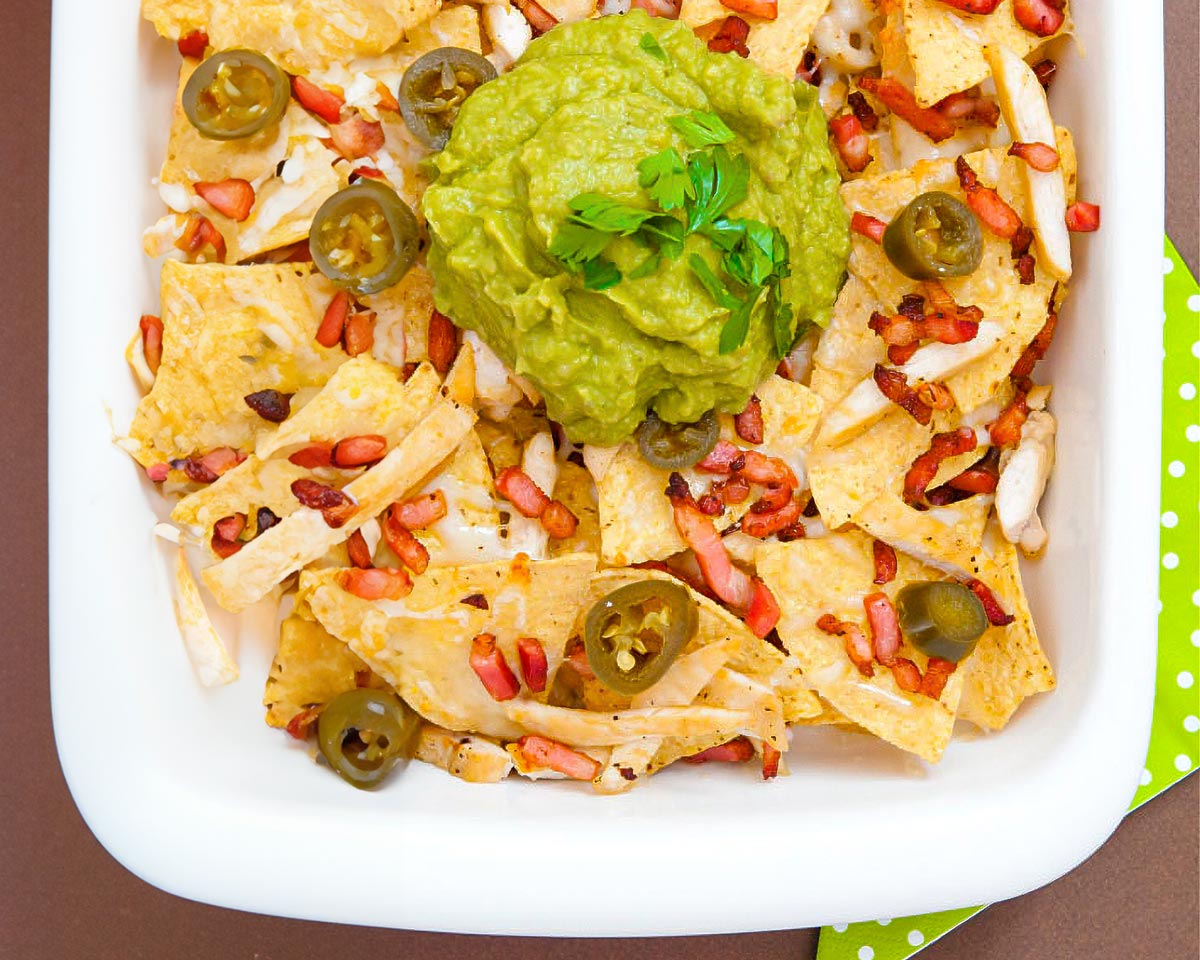 Nachos Machos Con Guacamole Receta