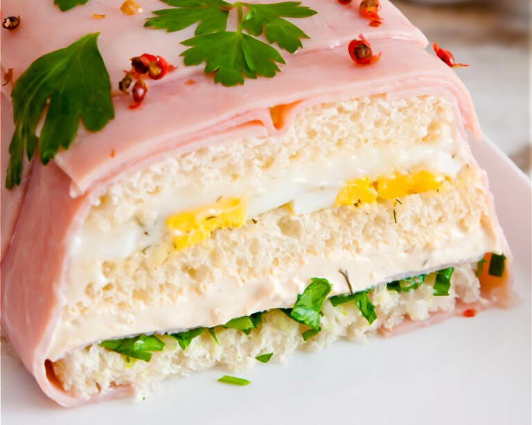 pastel de sandwich salado