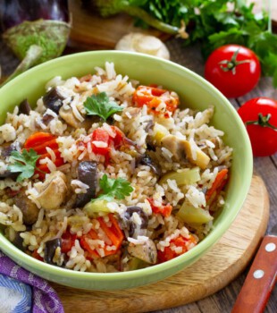 arroz basmati con verduras