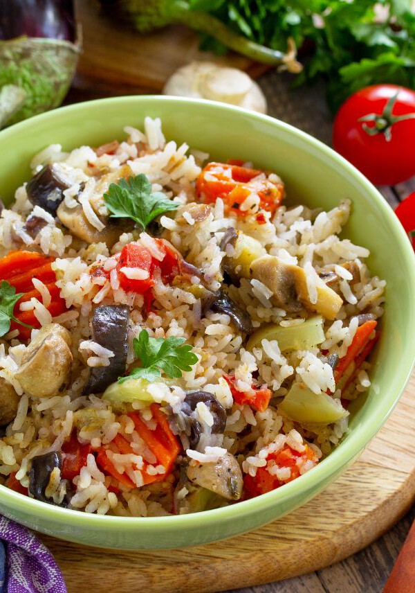 arroz basmati con verduras