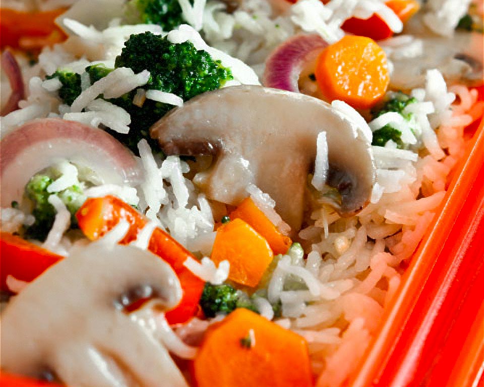 arroz basmati con verduras receta