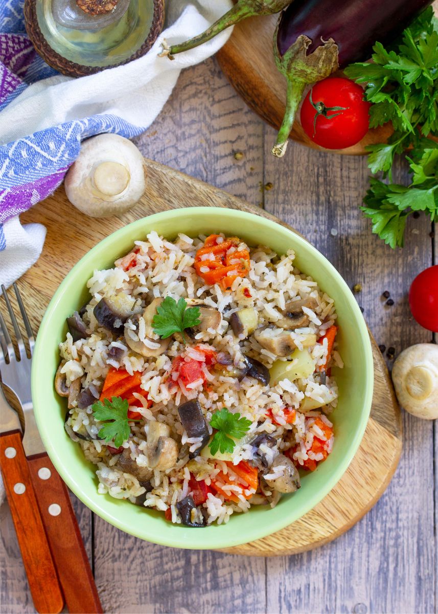 como hacer arroz basmati con verduras