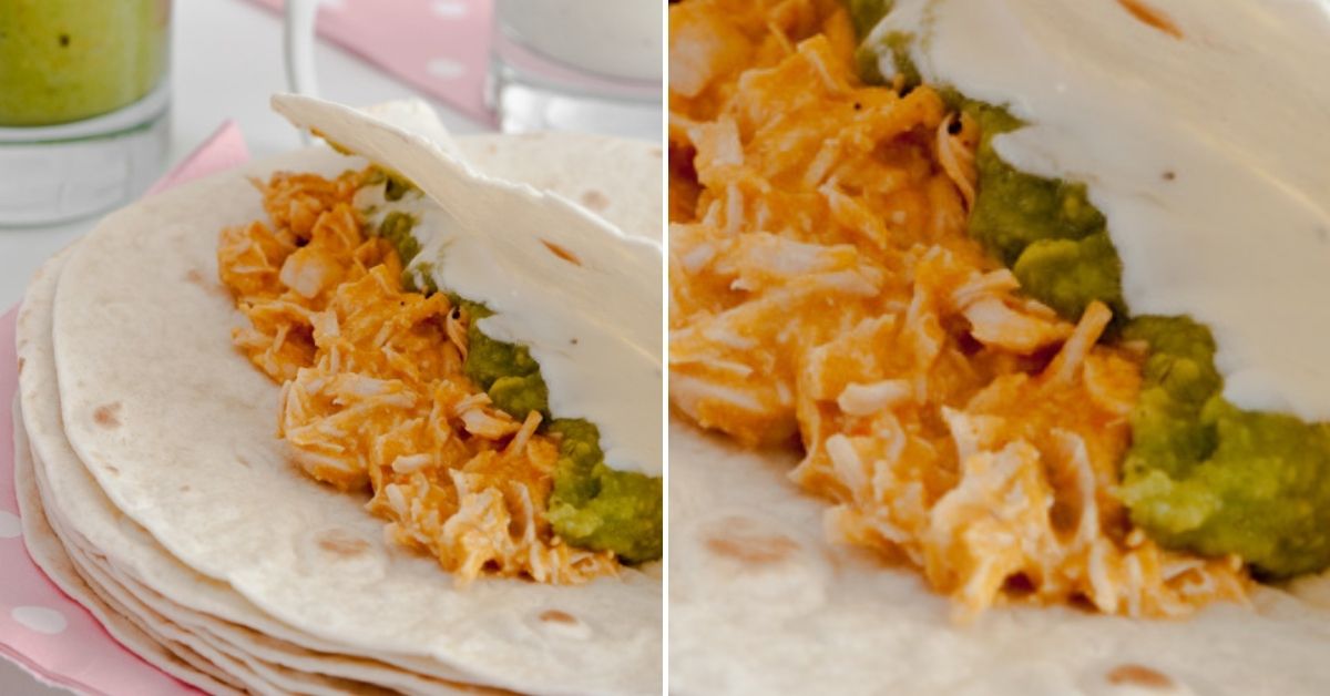 Burritos de pollo mexicanos (2 recetas fáciles) PequeRecetas