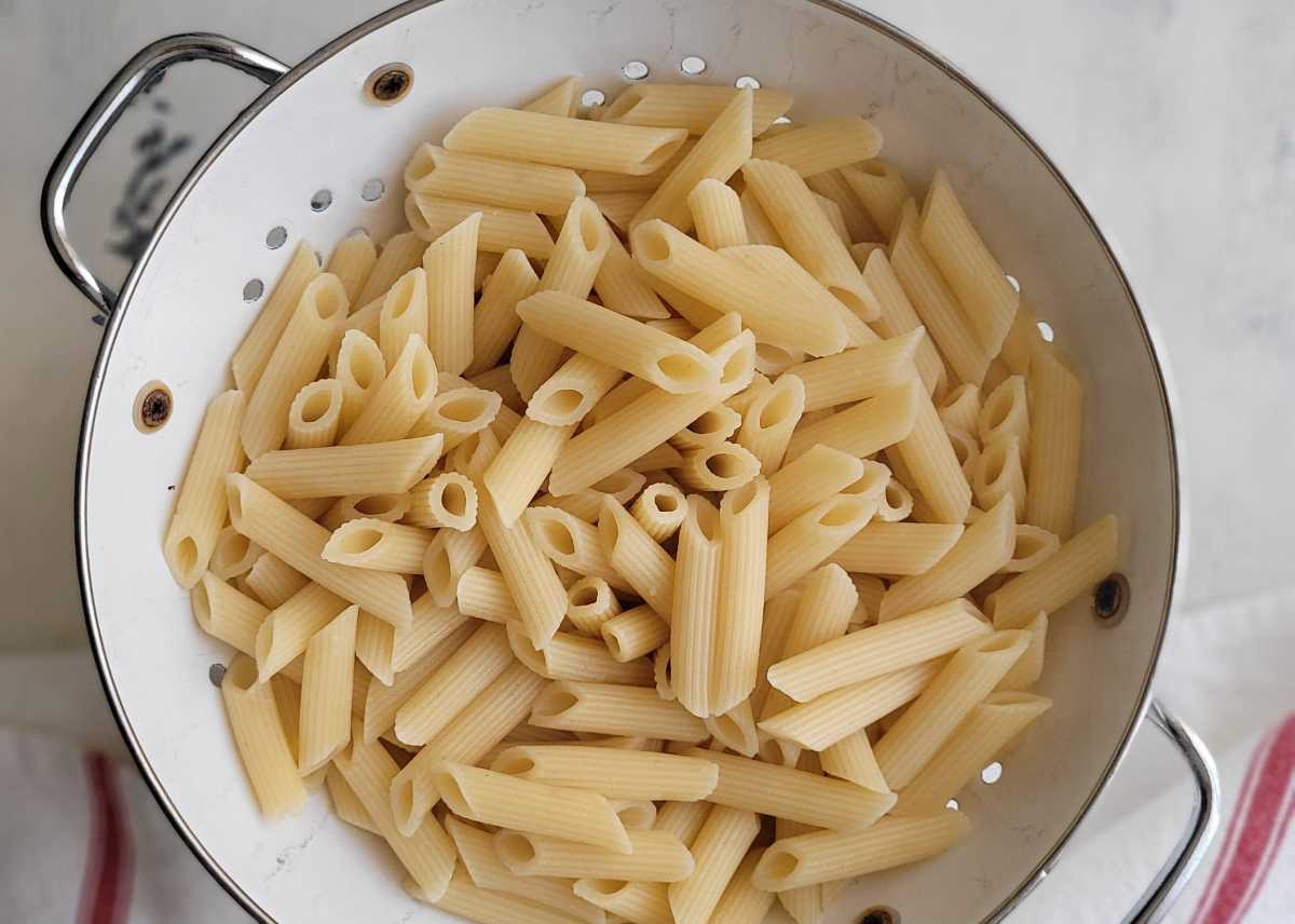 cooked and drained macaroni