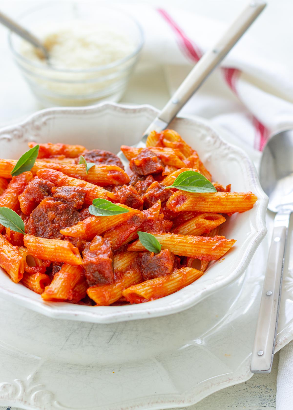 Macaroni with chorizo ​​and tomato recipe -