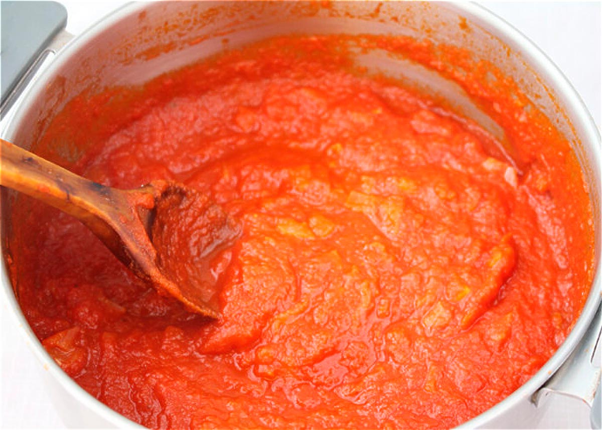 tomate frito para albondigas -