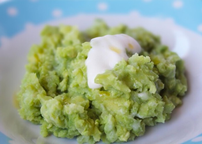 mashed potatoes and avocado for babies