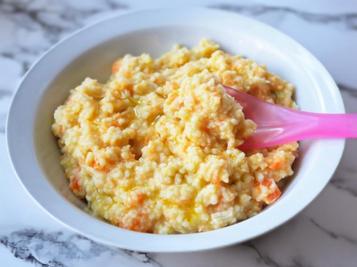 cuscús con pollo para bebés y niños