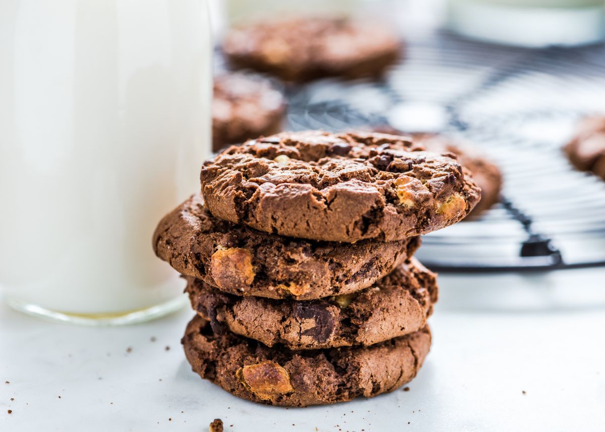Galletas de chocolate sin gluten tipo cookies americanas