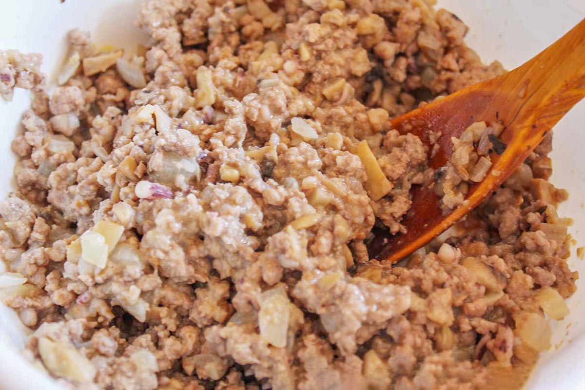 minced meat filling for squids -