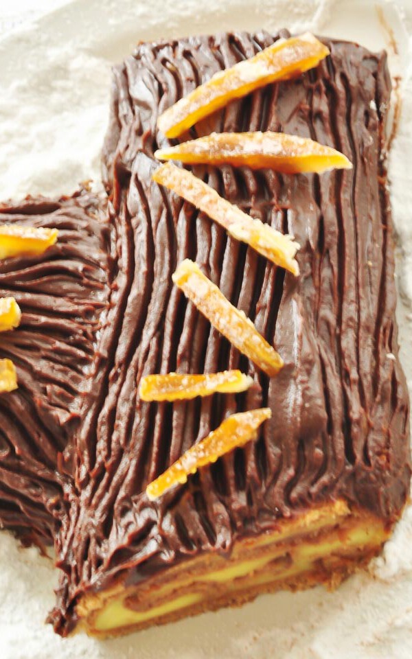 tronco de Navidad sin gluten receta