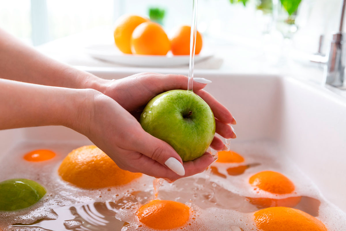 como desinfectar la fruta