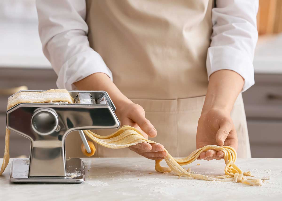 como hacer tallarines de pasta fresca con maquina