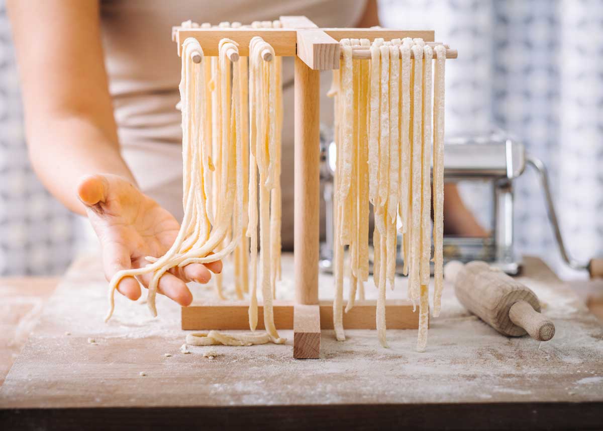 como secar pasta fresca italiana