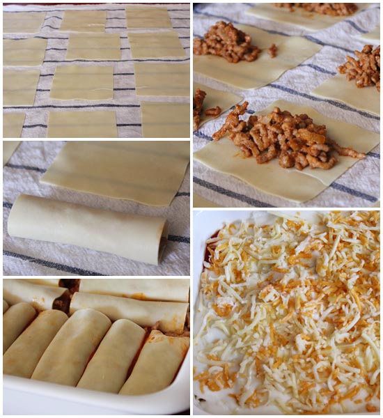 Canelones De Carne