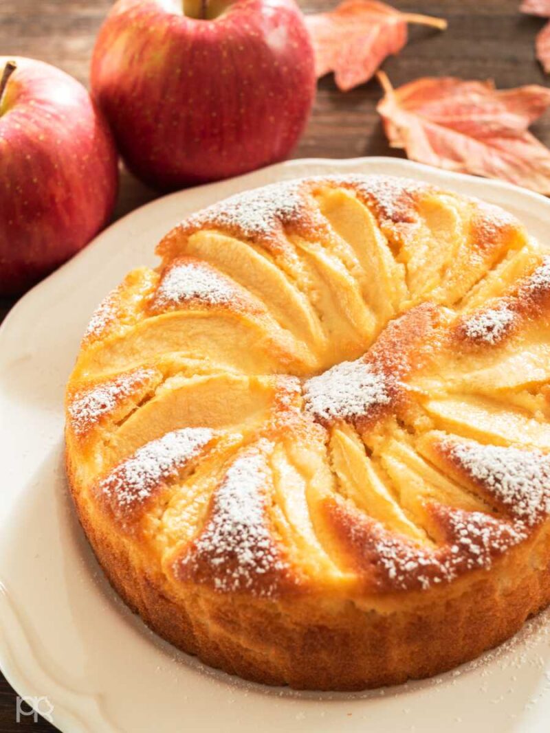 bizcocho de manzana y yogur casero