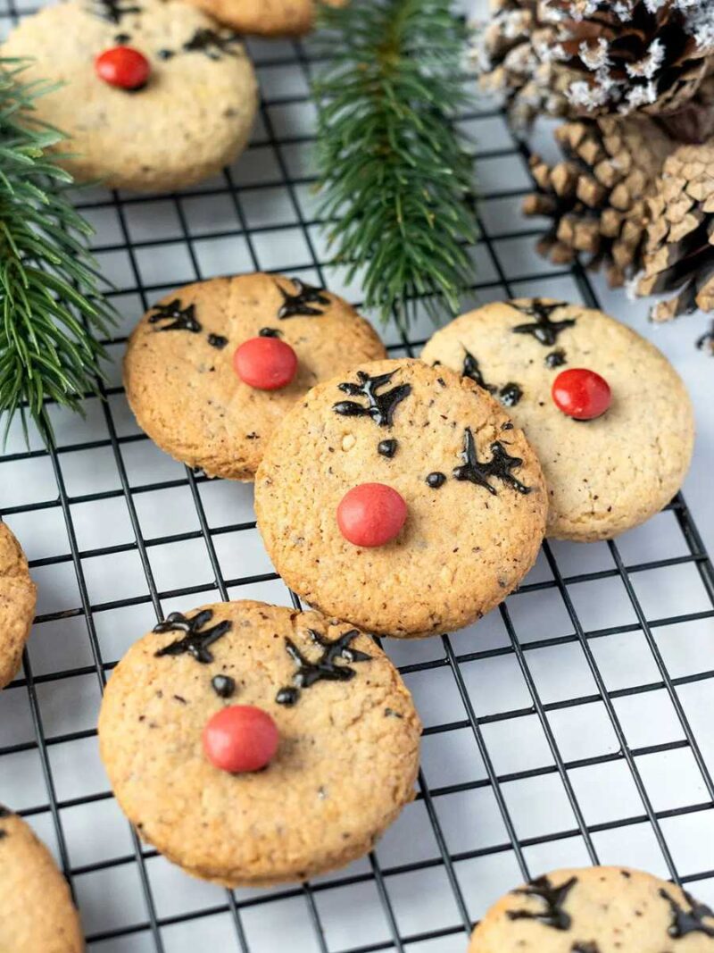 cómo hacer galletas reno navideñas