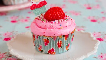 cupcakes de fresa receta